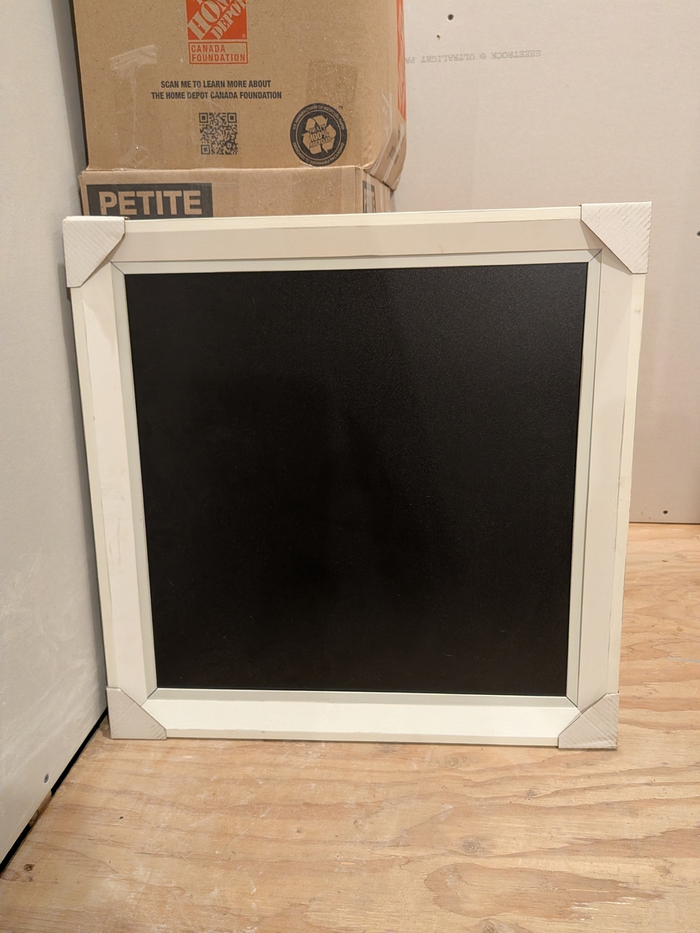 Chalk Couture Black Chalkboard with White Frame
